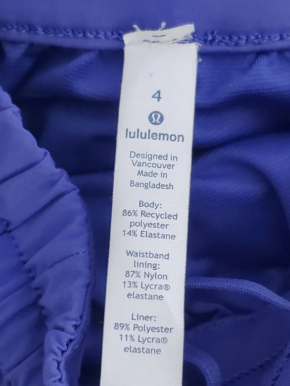 Lululemon Womens Tracker Short Size 4 - Picture 8 of 14